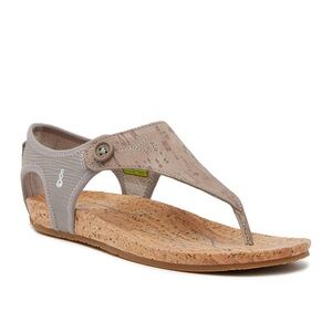 Ahnu Taupe Serena Cork Sandal